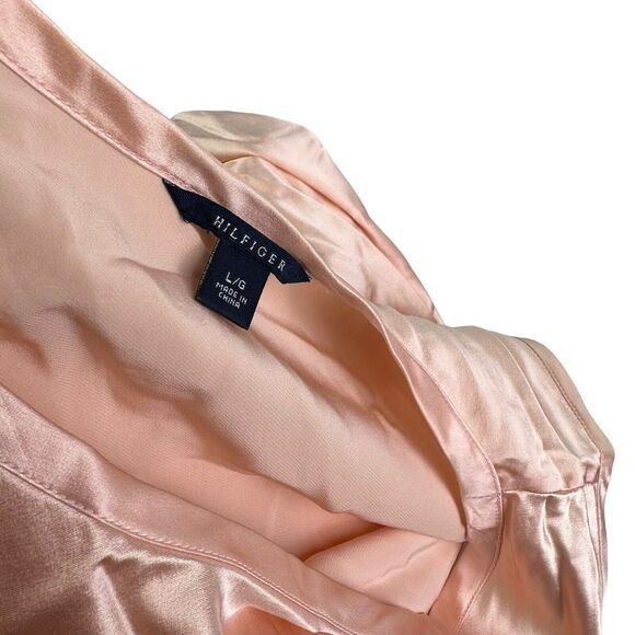 hilfiger 100% silk pink cami Size L - Picture 3 of 7